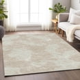 thumbnail image 5 of HomeRoots 676997 9 x 12 ft. Beige & Ivory Abstract Transitional Washable Machine Made Rectangle Area Rug with UV Protection, 5 of 9