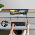 thumbnail image 4 of Long Mouse Pads for Desk,Blue Geometric Striped Pattern Desk Mats on Top Of Desks, Desk Mouse Pad Extra Large with 3mm Non-Slip Base and Stitched Edge for Gaming,Office,Work,Home 47.3"x23.6", 4 of 6