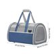 thumbnail image 3 of Bolsa de transporte plegable para gatos | Transportín de viaje portátil y transpirable para gatos y perros pequeños | Bolsa ligera de mano para mascotas al aire libre | Almacenamiento plegable para, 3 of 5