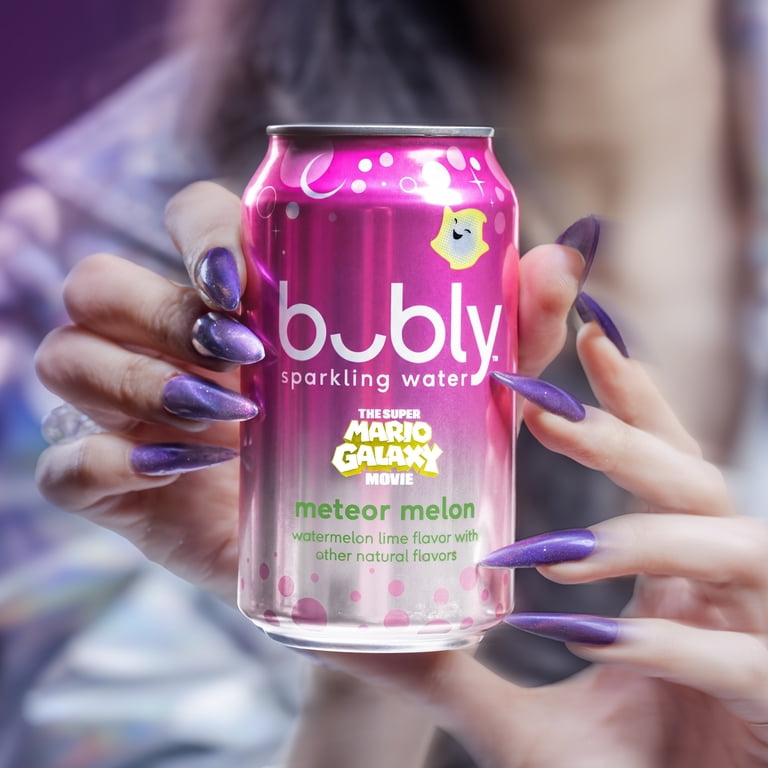 bubly Sparkling Water, The Super Mario Galaxy Movie Meteor Melon
