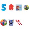 Super Mario Brothers Party Supplies Party Pack For 16 With Blue #4 Balloon
