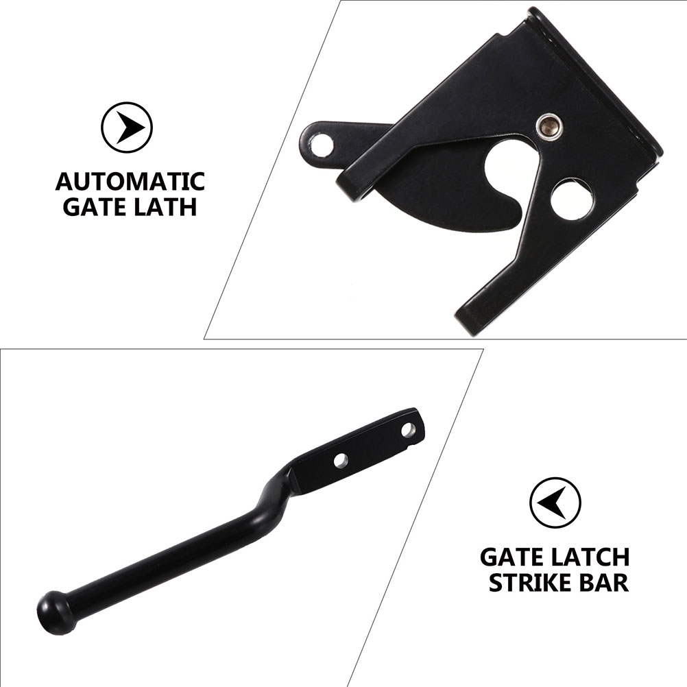 Myenne 2 Sets Gravity Locking Automatic Latch External Door Latch Garden Gate Latch