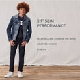 thumbnail image 4 of Levi's Boys' 511 Slim Fit Performance Jeans, Superfly Eco, 18, 4 of 5