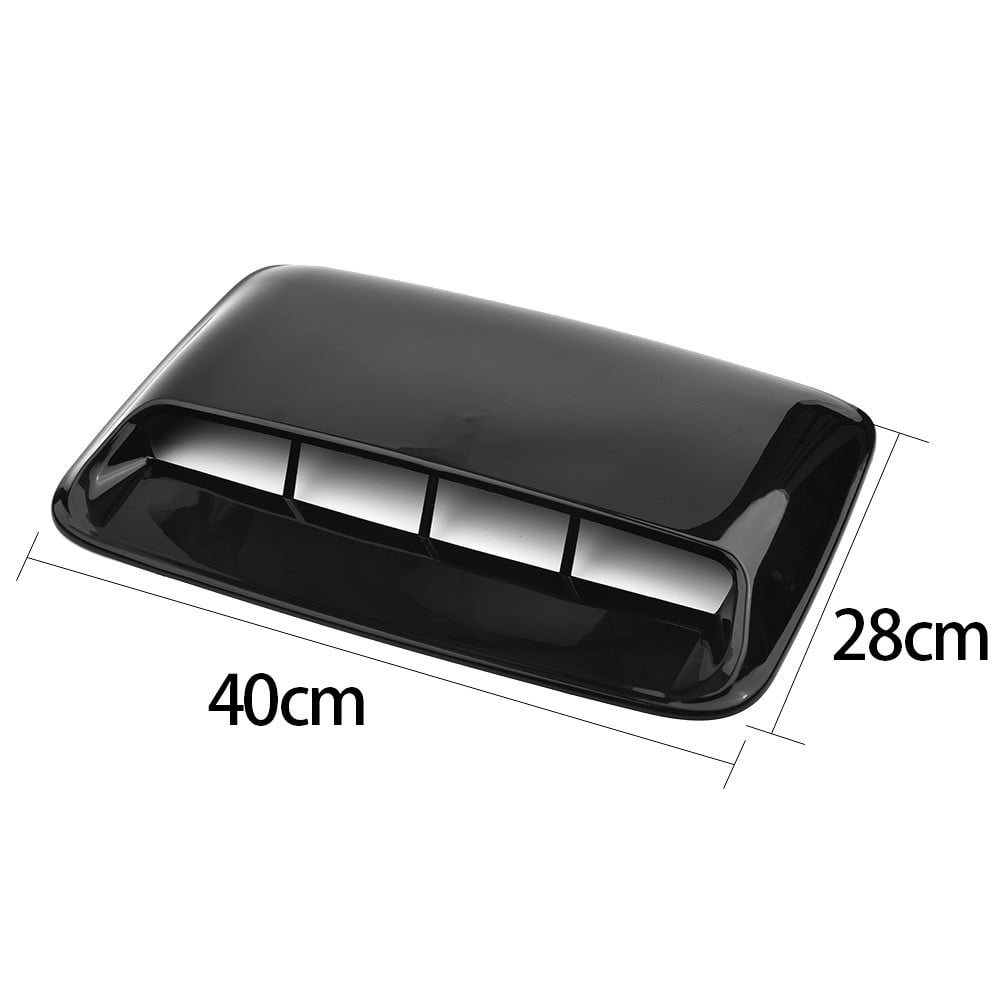 BLACK Car Vent Decorative Air Flow Intake Bonnet Hood Scoop Cover