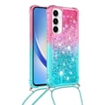 thumbnail image 2 of Funda para Samsung Galaxy A55 5G Brillantina Líquida Divertida Reluciente y con Cristales en Movimiento Cuerpo Cruzado con Cordón Ajustable, 2 of 5