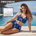 thumbnail image 3 of XYZCANDO Tie Dye Hawaiian Couple Matching Swimwear Beach Outfit Men Board Shorts Women Plus Size Bikini Matching His and Hers Swimsuit Set for Summer Beach Pool Vacation Resort Wear, 3 of 6