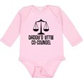 thumbnail image 3 of Inktastic Daddy Little Co Counsel Lawyer Boys or Girls Long Sleeve Baby Bodysuit, 3 of 5