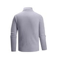 thumbnail image 5 of Yyeselk Men's Casual Slim Fit Turtleneck Pullover Sweaters Ribbed Knitted Long Sleeve High Neck Basic Sweaters Tops Gray XXXL, 5 of 5