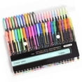 thumbnail image 1 of 48Gel Pen Coloring Set,Fluorescent, Glitter, Metallic, Pastel Gel Pens, 1 of 4
