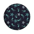 thumbnail image 4 of Spare Tire Cover, Green Jellyfish Starfish Wheel Cover Tire Covers For Trailers Car Truck Camper Universal Tire Covering Fits Diameter14"-17", 4 of 4