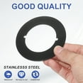 thumbnail image 4 of Uxcell Door Knob Plates, 4 Pcs Round Plate Cover for Door Deadbolt Black, 4 of 6