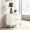 White, variant on Rectangular Bedroom Nightstand | Stores Bedroom Essentials, Simple and Clean Design | MDF and Iron Construction | Addresses Bedroom Storage Shortage