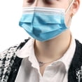 thumbnail image 5 of 100 Masques Jetables Bleus pour le Visage, 3 Plis, Expédiés de TORONTO, 5 of 5