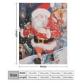 thumbnail image 2 of Funny Santa Claus Christmas Soft Cozy Warm, Lightweight And Plush Flannel Throw Blankets - Perfect for Couch, Bed, Travel, 2 of 8