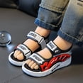 thumbnail image 3 of Dakaela 2-11Y Toddler Boys Sandals Double Straps Cute Open Toe Summer Sandal Little Kid Non Slip Outdoor Sport Beach Water Shoes Red, 3 of 9