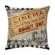 thumbnail image 5 of Funda de Cojín JAMW Juego de 4 Fundas Decorativas con Patrón de Película Retro Algodón y Lino 45 x 45 cm, 5 of 5