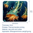 thumbnail image 5 of Sea Slug Square Non-Slip Rubber Bottom Printed Desk Mat Mouse Mat Gaming Mousepad Desk Pad - 8.3x9.8 Inch, Suitable for Office and Gaming, 5 of 6