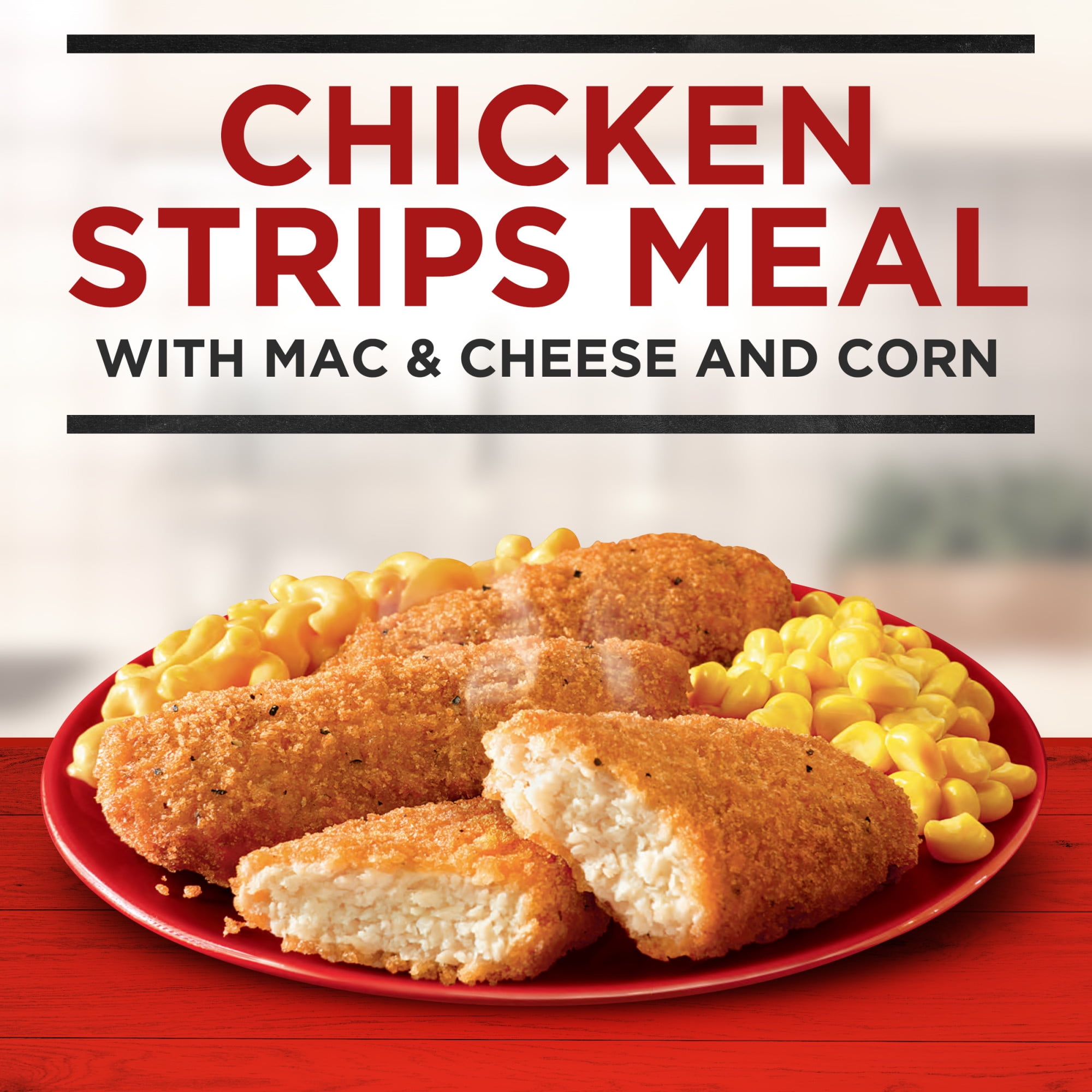 Banquet Chicken Strips with Mac and Cheese, 20g Protein, Frozen Meal, 8.9 oz.