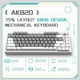 thumbnail image 2 of Teclado mecánico para juegos A.JAZZ AK820 75% USB-C con cable, 2 of 8