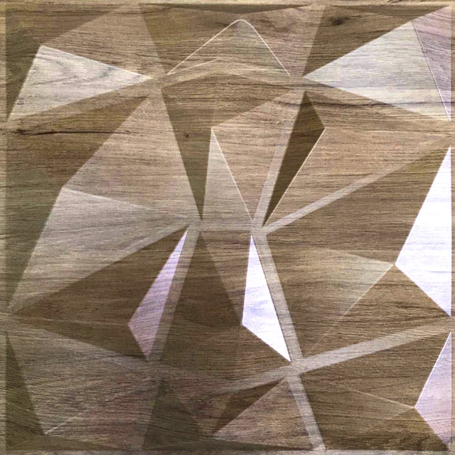 Panel 3D para pared PANEL DECORATIVO S050 WOOD paquete de 10 piezas