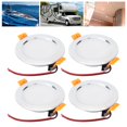 thumbnail image 4 of RV Dome Lights, 4in Recessed Ceiling Light Higher Transmittance IP44 Waterproof  For  For Yacht For, 4 of 8