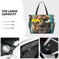 thumbnail image 3 of Honeii Hawaiian Swimming Lion for Tote Bag with Adjustable Strap,Beach Bag, Waterproof Sandproof Beach Tote Bag, Large Capacity Foldable Beach Bags, 3 of 7