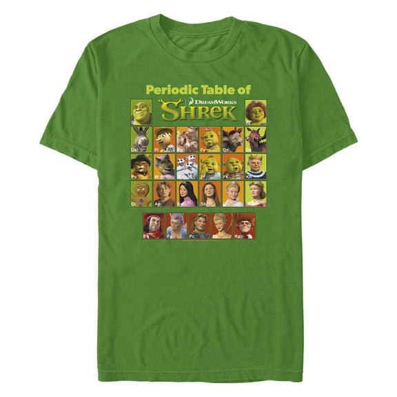 Men's Shrek Periodic Table Graphic T-Shirt