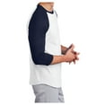 thumbnail image 3 of Yellow Rooster Men's Colorblock Raglan Jersey White/ Navy 6XL, 3 of 6