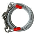 thumbnail image 5 of Petmate Booda Super Pet Tie-out Cable for Dogs, Steel Wire with Vinyl Coating, 20', Silver and Red, 5 of 5