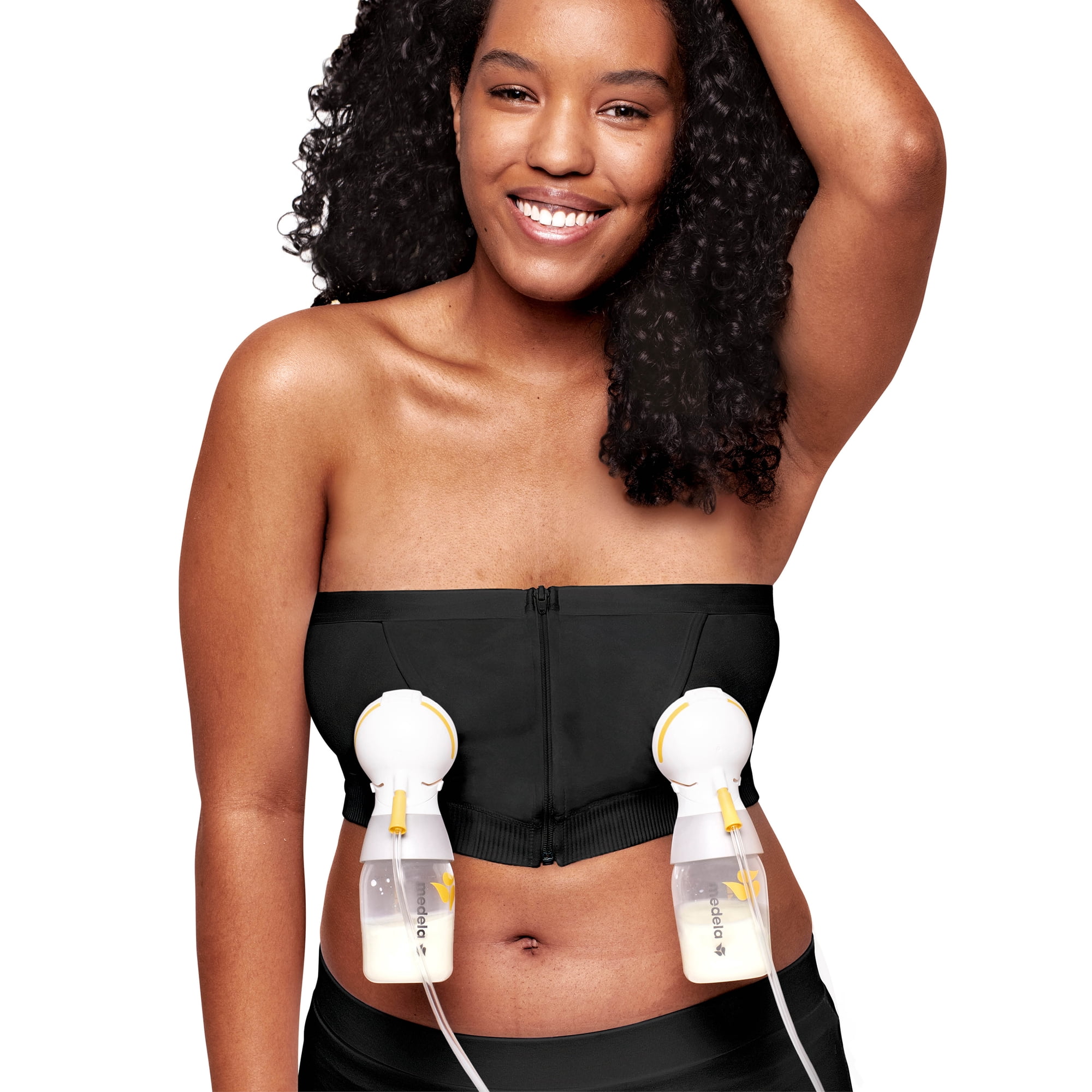 Medela Hands Free Pumping Bustier, Extra Large, Black, 101043795, 1 Each
