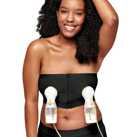 Medela Hands Free Pumping Bustier, Medium, Black, 101043793, 1 Each