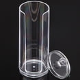 thumbnail image 4 of Clear Plastic Cotton Ball Holder Q-tips Holder Makeup Brush Pads Swab Organizer Cosmetic Container, 4 of 5
