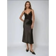 thumbnail image 5 of High-Waist Satin Midi Skirt, 5 of 7