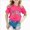 v3-Hot Pink, variant on Girls Short Sleeve Shirts Summer Crewneck Tee Tops Casual Cute Blouse 6-12 Months 12-24 Months 2t 3t 4t 5t 6t 7t 8t 9t Children