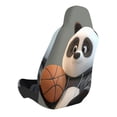 thumbnail image 2 of Fotbe Cartoon Pandas Basketball Funda para Asiento de Auto con Estampado – Impermeable y Antisudor – Ajuste Universal, Lavable a Máquina, Antideslizante (1 Pieza), 2 of 5