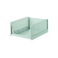 thumbnail image 6 of Stackable Storage Bins, Foldable Wardrobe Organizer Drawers, Plastic Closet Shelves for Shoes Clothes Toys(Green-A), 6 of 6