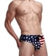 thumbnail image 2 of EeaseMX Bañador tipo bikini con estampado de bandera de EE. UU. para hombre, ropa de playa, talla L (azul), 2 of 7