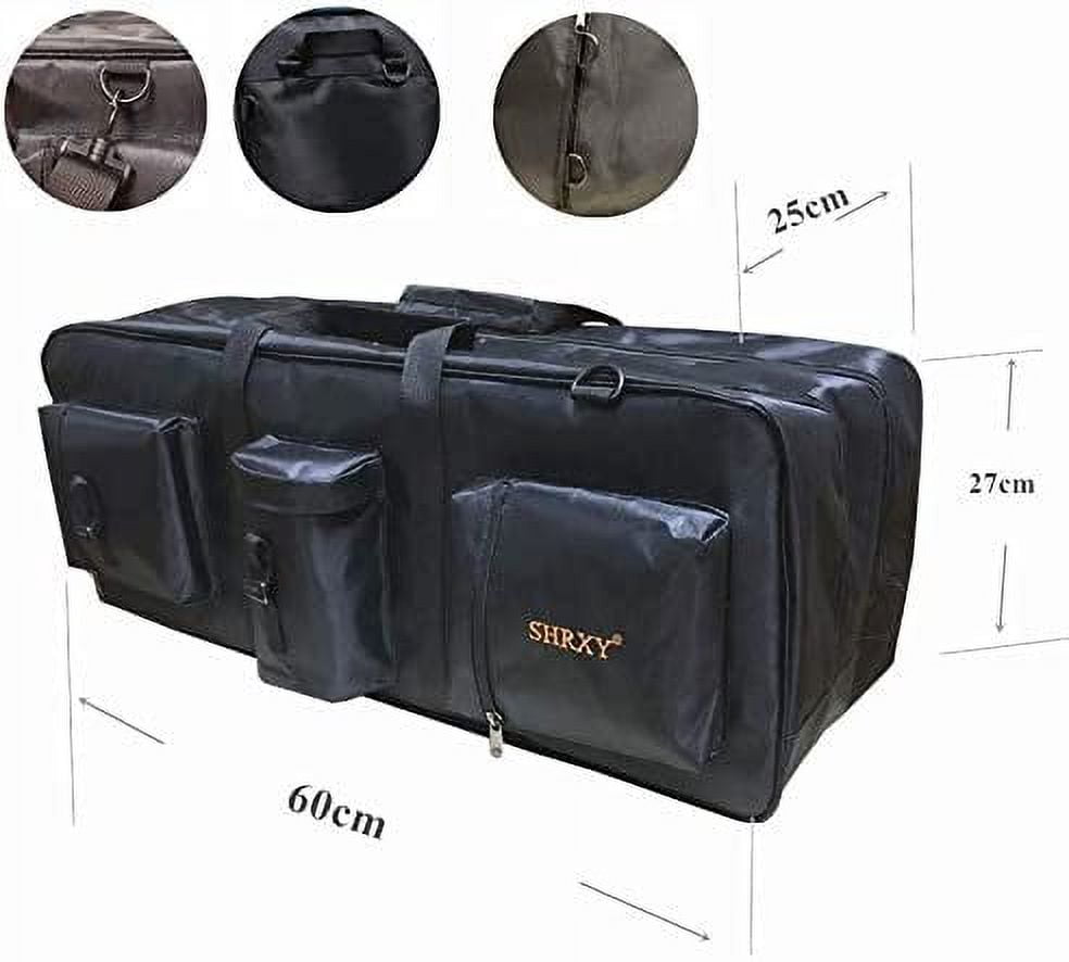 shrxy Metal Detector Carry Bag Portable Waterproof Canvas Storage Bag Double-Layer Carry Tools Organizer Backpack for Metal Detecting