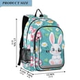 thumbnail image 2 of FORMRS Unisex School Backpack 17" Student Travel Bag with Laptop Compartment, Cartoon Easter Bunny, 2 of 7