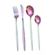 thumbnail image 4 of Juego de cubiertos de cocina de 4 piezas, vajilla fácil de limpiar, multiusos, reutilizable. Púrpura, 4 of 9