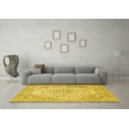 thumbnail image 3 of Ahgly Company Machine Washable Indoor Rectangle Persian Yellow Traditional Area Rugs, 7' x 9', 3 of 4