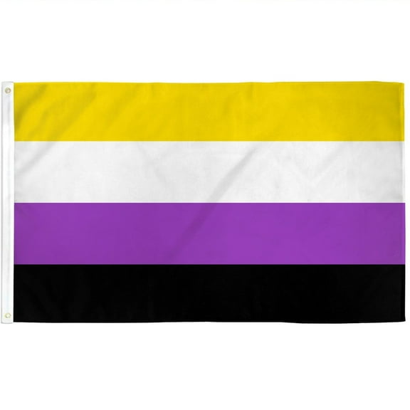 2x3 Non Binary Waterproof Flag Gay Pride Gender Queer Gender Identity Banner