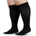 thumbnail image 2 of Wide Calf Compression Socks - For Circulation, Plus Size Knee High Support Stockings, Compression Socks Black 6XL, Size XXL-7XL, 2 of 3