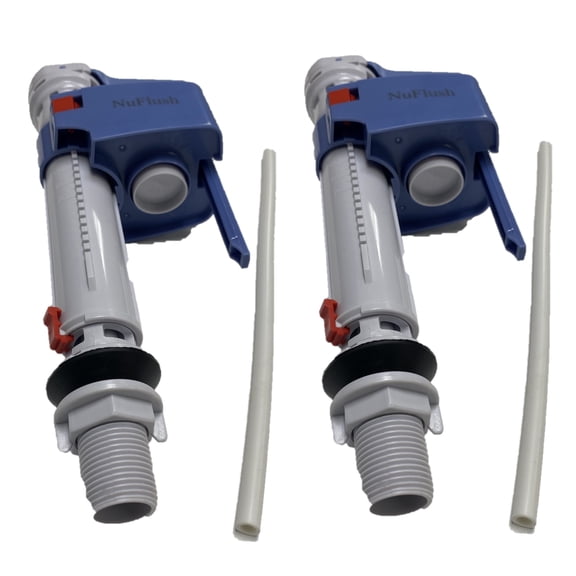 NuFlush TOTO TSU51A, Replacement Fill Valve, Adjustable 7 to 14 Inch Water Height, Fits European & Toto Toilets (2 Pack)