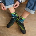 thumbnail image 3 of Pofeuu Fluorescent Wolf Print 30cm Socks, Adult Running Hiking Socks for Youth and Adult, 3 of 7