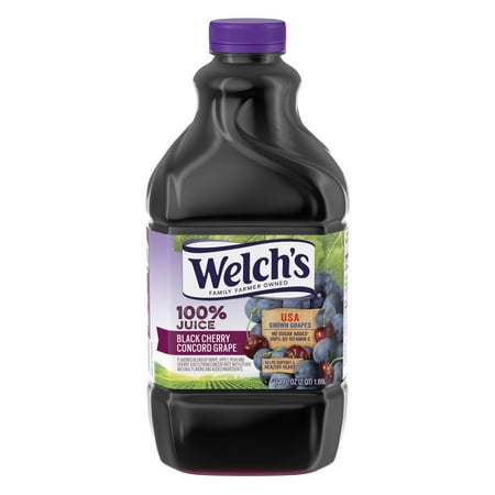 Welch's 100% Juice, Black Cherry Concord Grape, 64 Fl Oz, 1 Count