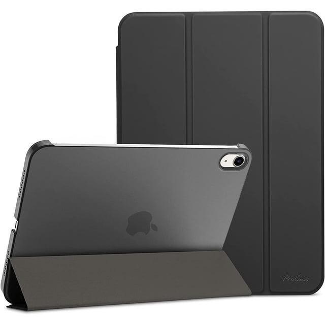 AmPm pour iPad 10e Génération Étui 2022 10.9 Pouces, étui Protectrice Mince Trifold Support Léger Dos Rigide Intelligent pour iPad 10e Gén -Bleu Marine