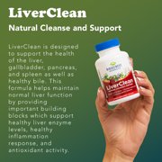 RidgeCrest Herbals LiverClean, Natural, Herbal Liver Support Supplement with Blessed Thistle Herb, Dandelion, Barberry, Wild Yam, Detox and Cleanse Support Formula, Healthy Bile (60 Caps, 30 Serv)