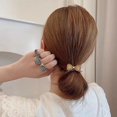 thumbnail image 4 of Cuerda para el cabello con lazo de diamantes de imitación, elegante tocado de aleación, cuerda para el cabello con cola de caballo, accesorios para el cabello estilo tendón de goma, 4 of 6