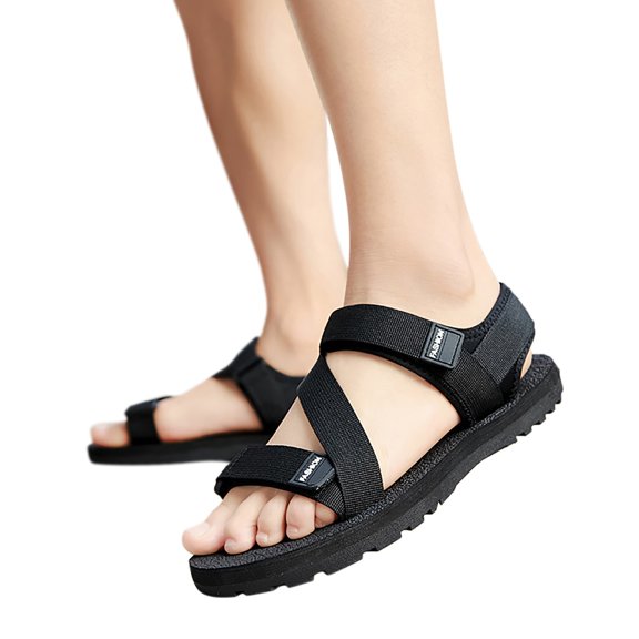 AUDeals Men’s Closed Toe Beach Sandals Casual Garden Outdoor Driving Sandals Lightweight Breathable Summer Shoes (Black, 8)